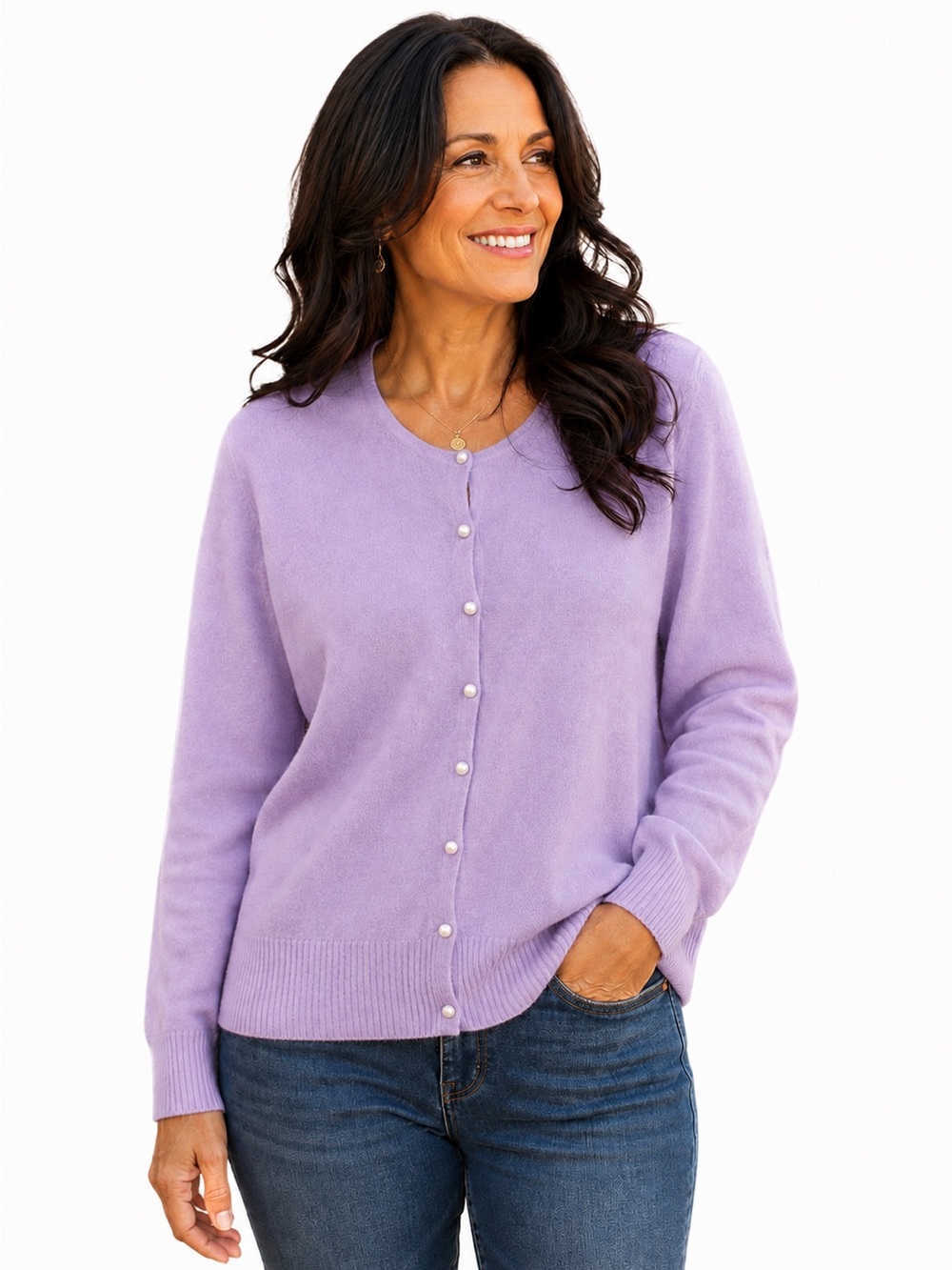 Vintage Carolyn Taylor Cardigan Sweater Size XL ~ Pearl Buttons Like New